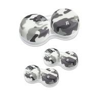 SPORTS WORLD VISION Estuches para Lentes de Contacto OptiCool de, 3 Unidades, con diseño de Camuflaje con Tapa de Rosca y un Bonito Soporte para solución de Contacto, Mismo Estilo por Pedido
