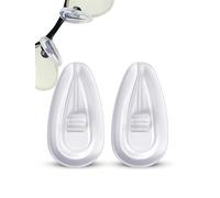 SPORTS WORLD VISION Gafas Plaquetas | Almohadillas nasales Air Active de silicona suave premium para gafas | 17mm Protectores de gafas con clip de 1 pares