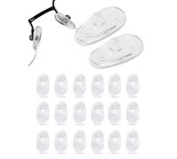 SPORTS WORLD VISION Gafas Plaquetas | Almohadillas nasales Air Active de silicona suave premium para gafas | 17mm Protectores de gafas de con rosca 10 pares