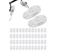 SPORTS WORLD VISION Gafas Plaquetas | Plaquetas de silicona suave de primera calidad Gafas en forma de A | Plaquetas de 17mm con inserción a rosca Para Gafas 25 pares