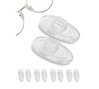 SPORTS WORLD VISION Gafas Plaquetas | Plaquetas de silicona suave de primera calidad Gafas en forma de A | Plaquetas de 15mm con inserción a presión Para Gafas 5 pares