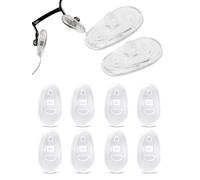 SPORTS WORLD VISION Gafas Plaquetas | Plaquetas de silicona suave de primera calidad Gafas en forma de A | Plaquetas de 15mm con inserción a rosca Para Gafas 5 pares