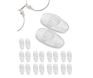 SPORTS WORLD VISION Gafas Plaquetas | Plaquetas de silicona suave de primera calidad Gafas en forma de A | Plaquetas de 11mm con inserción a presión Para Gafas 10 pares