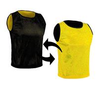 SPORTSBIBS Petos Respirable de Fútbol - Camisetas De Dos Caras De Malla Abierta y Ligera, Chaleco De Entrenamiento para Mujeres, Hombres, Jóvenes y Mayores, Muchos Colores, Sportivo Promozionale