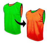 SPORTSBIBS Petos Respirable de Fútbol - Camisetas De Dos Caras De Malla Abierta y Ligera, Chaleco De Entrenamiento para Mujeres, Hombres, Jóvenes y Mayores, Muchos Colores, Sportivo Promozionale