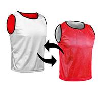 SPORTSBIBS Petos Respirable de Fútbol - Camisetas De Dos Caras De Malla Abierta y Ligera, Chaleco De Entrenamiento para Mujeres, Hombres, Jóvenes y Mayores, Muchos Colores, Sportivo Promozionale