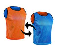 SPORTSBIBS Petos Respirable de Fútbol - Camisetas De Dos Caras De Malla Abierta y Ligera, Chaleco De Entrenamiento para Mujeres, Hombres, Jóvenes y Mayores, Muchos Colores, Sportivo Promozionale