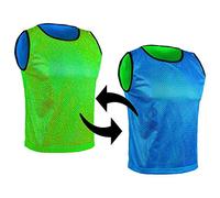 SPORTSBIBS Petos Respirable de Fútbol - Camisetas De Dos Caras De Malla Abierta y Ligera, Chaleco De Entrenamiento para Mujeres, Hombres, Jóvenes y Mayores, Muchos Colores, Sportivo Promozionale