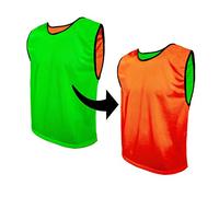 SPORTSBIBS Petos Respirable de Fútbol - Camisetas De Dos Caras De Malla Abierta y Ligera, Chaleco De Entrenamiento para Mujeres, Hombres, Jóvenes y Mayores, Muchos Colores, Sportivo Promozionale