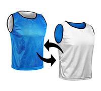 SPORTSBIBS Petos Respirable de Fútbol - Camisetas De Dos Caras De Malla Abierta y Ligera, Chaleco De Entrenamiento para Mujeres, Hombres, Jóvenes y Mayores, Muchos Colores, Sportivo Promozionale