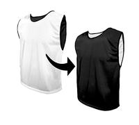 SPORTSBIBS Petos Respirable de Fútbol - Camisetas De Dos Caras De Malla Abierta y Ligera, Chaleco De Entrenamiento para Mujeres, Hombres, Jóvenes y Mayores, Muchos Colores, Sportivo Promozionale