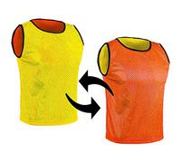 SPORTSBIBS Petos Respirable de Fútbol - Camisetas De Dos Caras De Malla Abierta y Ligera, Chaleco De Entrenamiento para Mujeres, Hombres, Jóvenes y Mayores, Muchos Colores, Sportivo Promozionale