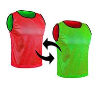 SPORTSBIBS Petos Respirable de Fútbol - Camisetas De Dos Caras De Malla Abierta y Ligera, Chaleco De Entrenamiento para Mujeres, Hombres, Jóvenes y Mayores, Muchos Colores, Sportivo Promozionale