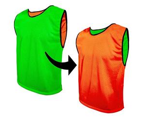 SPORTSBIBS Petos Respirable de Fútbol - Camisetas De Dos Caras De Malla Abierta y Ligera, Chaleco De Entrenamiento para Mujeres, Hombres, Jóvenes y Mayores, Muchos Colores, Sportivo Promozionale