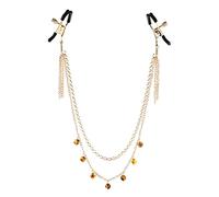 Sportsheets Amber Chained Pinzas para pezones Gold One Size