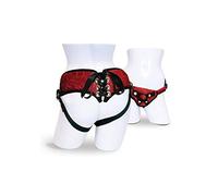 Sportsheets Color Rojo Lace Corsette Corset Strap On - 273 gr