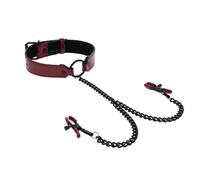 Sportsheets Sportsheets - Saffron Collar with Nipple Clamps