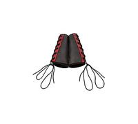 Sportsheets Sportsheets Saffron Gauntlet Cuffs Vegan Black & Red, Corset Tie, Adjustable Size 500 g
