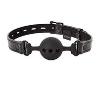 Sportsheets Sportsheets Saffron Vegan Black Silicone Breathable Ball Gag, Lockable Strap 300 g