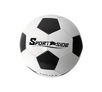 SPORTSIDE - Balón de Fútbol - Juego de Pelota - Juguete Infantil - Entrenamiento - Tamaño 5-046587N - Negro - Plástico - 22 cm - Artículo Deportivo