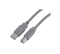 Sportsline - Cable de conexión USB A a USB B (1,5 m), Color Gris