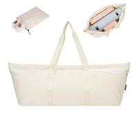 sportsnew Bolsa Esterilla Yoga Bolsa de Yoga Bolsa Deporte Mujer con Bolsillo Húmedo Bolsa Deporte Bolsillo Lateral para Botella de Agua para el Ejercicio Físico, Beige