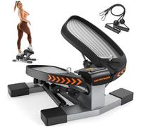 Sportsroyals Mini Steppers para Ejercicio, Passo per Scale con fasce di resistenza, con capacità di Peso di 150 kg (02-Twist Stepper)