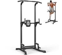 Sportsroyals Power Tower, Estación de Paralelas, Barra para Dominadas para el Equipo de Entrenamiento de Fuerza en el Gimnasio en Casa, 204 kg (gray)