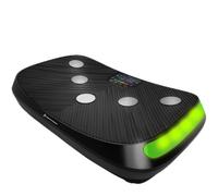 Sportstech VP400 4D Plataforma Vibratoria, Plataforma Electroestimulador Muscular Curva con Pantalla LED, Plataforma Vibraciãn Muscular para Gimnasio En Casa, con Reloj a Distancia, Alfombrilla & Más