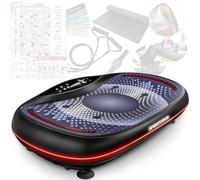 Sportstech - VP500 Plataforma Vibratoria, 4D Premium Plataforma Vibraciãn Muscular, Smart Plataforma Vibratoria Fitness con Digital Touch Integrado, Accionado por 3 Motores, 60 Niveles de Velocidad