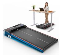 Sportstech Walking Pad hasta 6 km/h - Inclinación Manual hasta el 5 %, Control Remoto y por App, Pantalla LCD, podómetro, Ligero y Compacto, Ruedas de Transporte, WalkMate hasta 120 kg