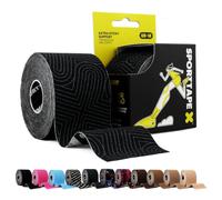 SPORTTAPE Cinta Kinesiológica 5cm x 5m Platino - Kinesiotape Deportivo y Terapéutico, Vendaje Neuromuscular para Rodilla, Tobillo, Fascia Plantar y Músculos, Impermeable, Adhesiva, Hipoalergénica