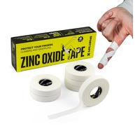 SPORTTAPE Cinta Para Dedos - 1,25 cm x 10 m - Rollos Blancos (Pack de 6)