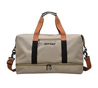Sporttasche Reisetasche Damen und Herren, Weekender mit Schuhfach & Nassfach, Travel Bag Weekender für Reisen Gym Yoga, Handgepäck Tasche für Flugzeug, caqui, ver descripción, Ver descripción