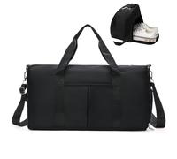 Sporttasche, Reisetasche mit Schuhfach Sportbeutel Schwimmtasche Fitnesstasche Trainingstasche Wasserdicht Sporttaschen Sport Duffel Bag für Sport Gym Fitness Schwarz, Negro , large, moderno