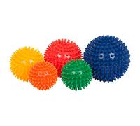 SPORTTEC Pelota de Erizo Mediana, Juego de 5, Pelota de Masaje, Pelota de Nudo, Pelota de Fascia