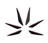 Sporty Enhancement - Juego completo de 6 separadores de labios y calcomanías para parachoques delantero