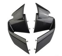 Sporty Front Wind Winglets Carbon Black para BMW S1000RR M1000RR 19-22 | Aspecto de fibra de carbono, se adapta a S1000RR M1000RR 2019-2022, actualización deportiva, aletas de viento delanteras