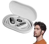 Sporty Hanging Ear Bluetooth Earphones, Hanging Earphones 5.4 Bluetooth, Sportieve Hangende Oordopjes Met Bluetooth, Wireless Open Ear Bluetooth Earbuds, 360° 9D Panoramic Sound (White)