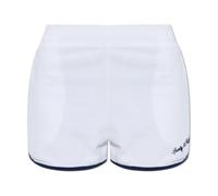 Sporty & Rich - Beverly Hills Tennis Shorts - Shorts - Mujer - Blanco - L -
