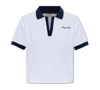 Sporty & Rich - Polo de la Colección de Tenis de Beverly Hills - Tops - Mujer - Blanco - L -