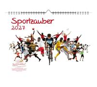 Sportzauber - Calendario DIN A4 para 2027, tiempo libre, deporte, fitness, juego de regalo, contenido: 1 calendario, 1 colgante de Navidad (2 piezas en total)
