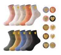 Sporzin Calcetines Mujer Divertidos Calcetines Deporte Mujer, 10 Pares Socks Graciosos
