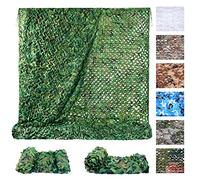 Sposuit Red de Camuflaje para protección Solar, 6 x 6 m, Color Verde, se Puede Utilizar para Caza, decoración del Paisaje Forestal y Camping al Aire Libre