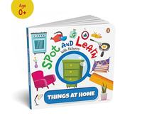 Spot and Learn with Pictures: Things at Home: A Fun & Interactive Board Book to Develop Observation Skills and Vocabulary for Kids, Toddlers [Penguin Early Learning Series]