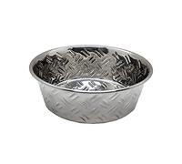SPOT by Ethical Products - Cuenco Antideslizante de Acero Inoxidable para Perros, Plato Duradero para Comida y Agua para Mascotas, Apto para lavavajillas, Estilo Entrecruzado, Varios tamaños, Cuenco