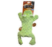 SPOT Ethical Pets 54093 Skinneeez Extreme Frog Stuffing Free Dog Toy, 14 Pulgadas, Verde