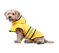 Spot Ethical Products Inicio Artículos para Mascotas Moda para Mascotas Perros Grandes, medianos y pequeños. Gear - et Rainy Days Slicker Yellow Dog Raincoat para Perros Grandes, Amarillo, M UK