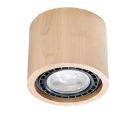 Spot Lámpara de Techo Madera Pequeño Ø 14CM H:10CM GU10 Pasillo Salón