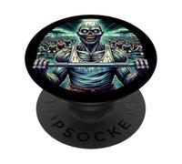 Spot Me Bruh - Zombie Levantamiento de Pesas Redondo diseño Humor PopSockets PopGrip Adhesivo